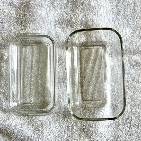 Rectangular Glass Butter Dish - Picture 2 of 3